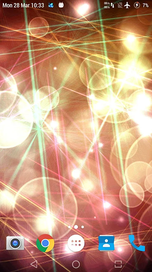 Captura de tela do Luzes de neon em telefone celular ou tablet.
