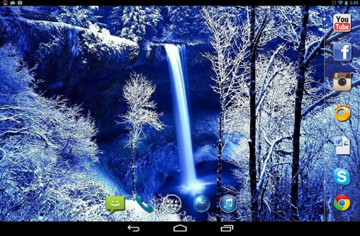 Captura de tela do Inverno agradável em telefone celular ou tablet.
