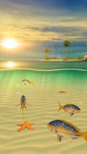 Aquário de oceano 3D: Ilhas de tartaruga 