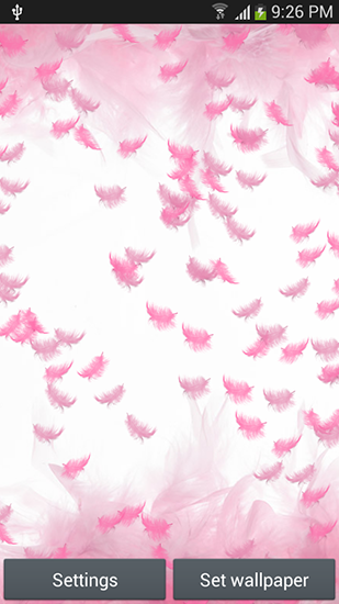 Captura de tela do Pena cor de rosa em telefone celular ou tablet.