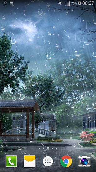 Captura de tela do Gota de chuva em telefone celular ou tablet.