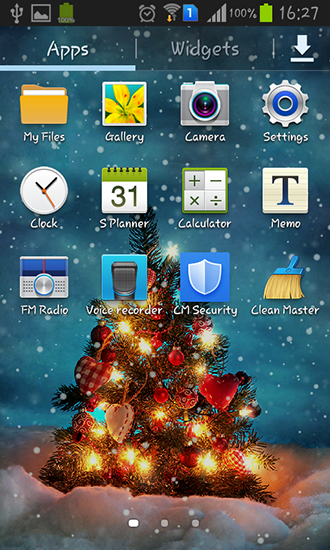 Captura de tela do Neve real em telefone celular ou tablet.