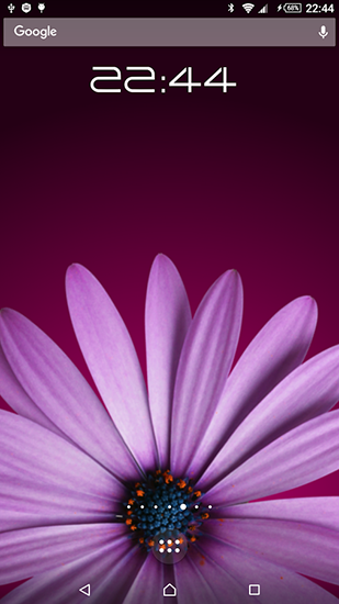Captura de tela do Flor rotativa em telefone celular ou tablet.