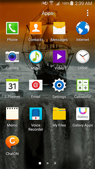 Captura de tela do Veleiro em telefone celular ou tablet.