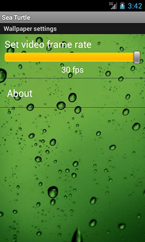 Captura de tela do Tartaruga marinha em telefone celular ou tablet.