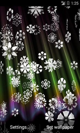 Captura de tela do Neve 3D em telefone celular ou tablet.