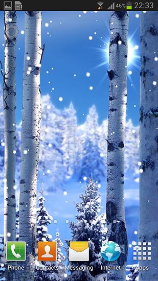 Captura de tela do Queda de neve 2015 em telefone celular ou tablet.