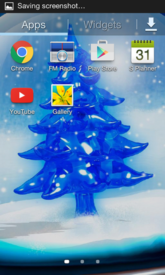 Captura de tela do Árvore de Natal Nevada HD em telefone celular ou tablet.
