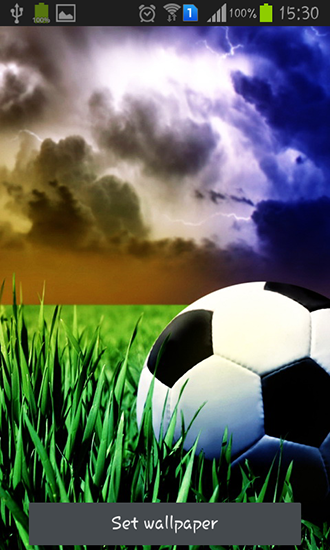 Captura de tela do Futebol em telefone celular ou tablet.