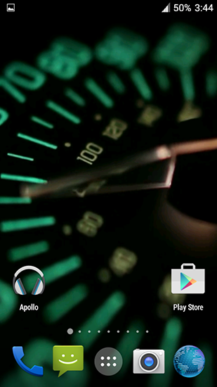 Captura de tela do Velocímetro 3D em telefone celular ou tablet.