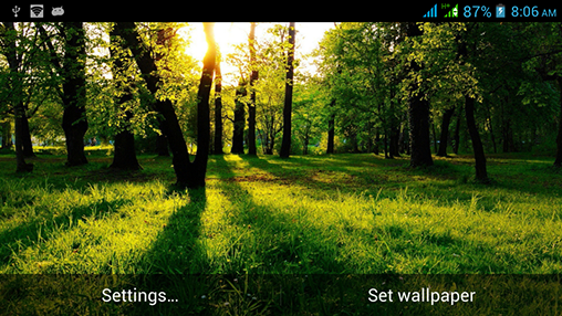 Captura de tela do Natureza esplêndida em telefone celular ou tablet.
