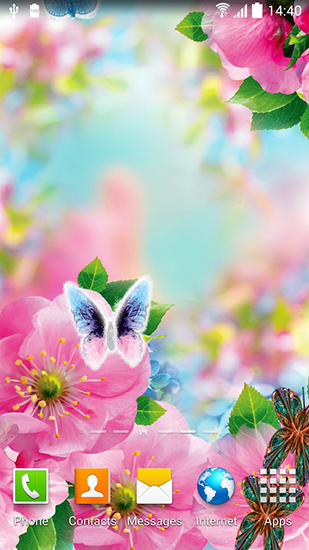 Captura de tela do Flores de Primavera 3D em telefone celular ou tablet.