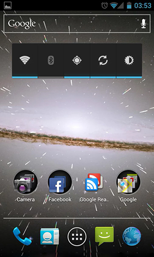 Captura de tela do Chuva Estelar 2 3D em telefone celular ou tablet.