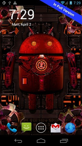 Captura de tela do Droid Steampunk  em telefone celular ou tablet.
