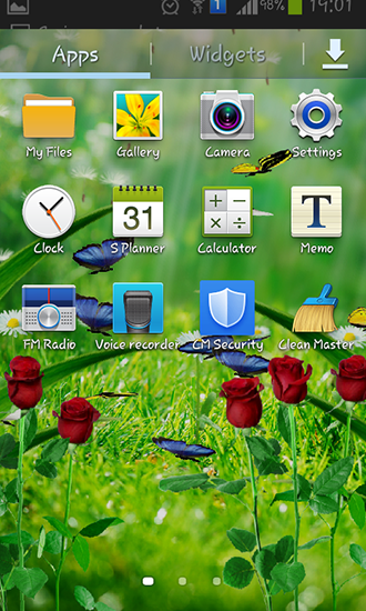 Captura de tela do Jardim do Verão em telefone celular ou tablet.