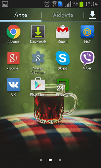 Captura de tela do Hora do chá em telefone celular ou tablet.