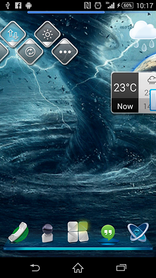 Captura de tela do Tornado 3D HD em telefone celular ou tablet.