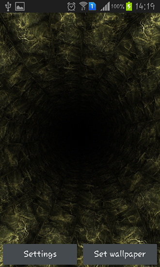 Captura de tela do Túnel 3D em telefone celular ou tablet.