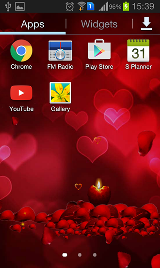 Captura de tela do Dia dos namorados 2016 em telefone celular ou tablet.
