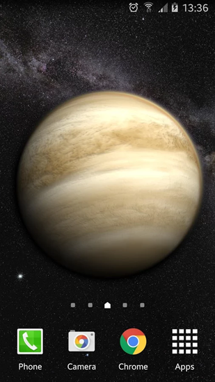 Captura de tela do Vênus em telefone celular ou tablet.