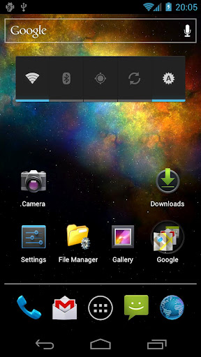 Captura de tela do Vórtice galáxia em telefone celular ou tablet.