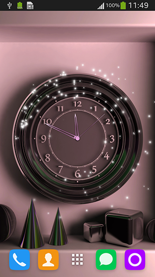 Captura de tela do Relógio de parede em telefone celular ou tablet.