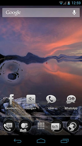 Captura de tela do Waterize em telefone celular ou tablet.