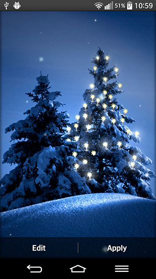 Captura de tela do Inverno em telefone celular ou tablet.