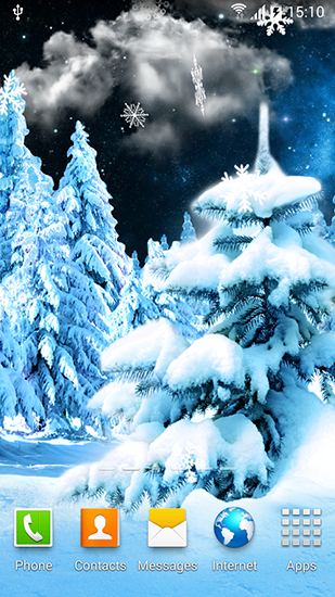 Captura de tela do Floresta do Inverno 2015 em telefone celular ou tablet.