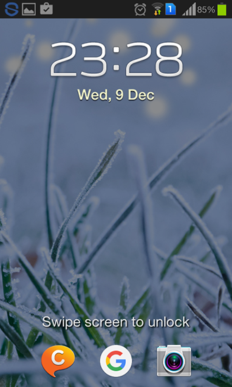 Captura de tela do Grama de inverno em telefone celular ou tablet.