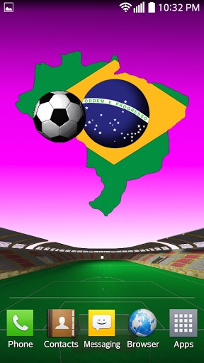 Captura de tela do Brasil: Copa do Mundo em telefone celular ou tablet.
