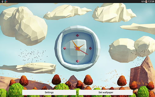 Relógio animado - baixar grátis papel de parede animado Com horas para Android.