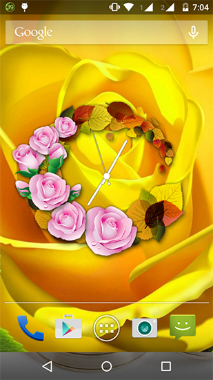 Relógio com Rosa