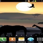 Além do papel de parede animado para Android Fofo , baixar do arquivo apk gratuito da imagem de fundo Pôr do sol africano .