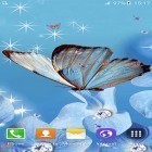 Além do papel de parede animado para Android Árvore com folhas caindo , baixar do arquivo apk gratuito da imagem de fundo Borboleta .