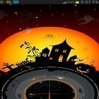 Além do papel de parede animado para Android Terra vista da Lua, baixar do arquivo apk gratuito da imagem de fundo Dia das Bruxas .