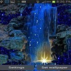 Além do papel de parede animado para Android Noite em Paris, baixar do arquivo apk gratuito da imagem de fundo Cachoeira Azul Mágica .