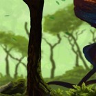 Além do papel de parede animado para Android Lareira romântica, baixar do arquivo apk gratuito da imagem de fundo Floresta coberta de musgo .