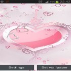 Além do papel de parede animado para Android Minha flor 3D, baixar do arquivo apk gratuito da imagem de fundo Corações rosa .