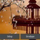 Além do papel de parede animado para Android Estrela e universo, baixar do arquivo apk gratuito da imagem de fundo Jardim de sakura .