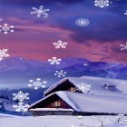 Além do papel de parede animado para Android Pista de gelo de Natal, baixar do arquivo apk gratuito da imagem de fundo Queda de neve .