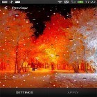 Além do papel de parede animado para Android Noite mística, baixar do arquivo apk gratuito da imagem de fundo Queda de neve .