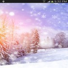 Além do papel de parede animado para Android Fluido, baixar do arquivo apk gratuito da imagem de fundo Queda de neve .