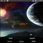 Além do papel de parede animado para Android Natureza de noite HD, baixar do arquivo apk gratuito da imagem de fundo Planetas do espaço .