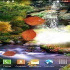 Além do papel de parede animado para Android Relógio de flores, baixar do arquivo apk gratuito da imagem de fundo Cachoeira do outono 3D.