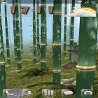 Além do papel de parede animado para Android Árvore de Natal , baixar do arquivo apk gratuito da imagem de fundo Bosque de bambu 3D.
