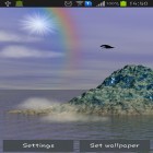 Além do papel de parede animado para Android Dólares voando 3D, baixar do arquivo apk gratuito da imagem de fundo Belas montanhas.