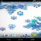 Além do papel de parede animado para Android Droid Steampunk , baixar do arquivo apk gratuito da imagem de fundo Flocos de neve bonitos.