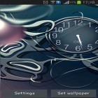 Além do papel de parede animado para Android Camomila de verão, baixar do arquivo apk gratuito da imagem de fundo Relógio preto.