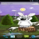 Além do papel de parede animado para Android Nuvem de cogumelo, baixar do arquivo apk gratuito da imagem de fundo Coelho.